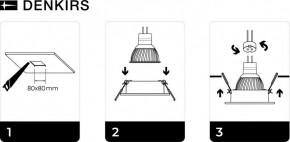 DK3021-WH Встраиваемый светильник, IP 20, 10 Вт, GU5.3, LED, белый, пластик в Тюмени - tumen.mebel24.online | фото 5