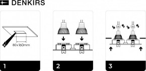 DK3022-BK Встраиваемый светильник, IP 20, 10 Вт, GU5.3, LED, черный, пластик в Тюмени - tumen.mebel24.online | фото 5
