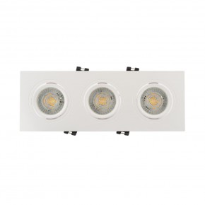 DK3023-WH Встраиваемый светильник, IP 20, 10 Вт, GU5.3, LED, белый, пластик в Тюмени - tumen.mebel24.online | фото 1