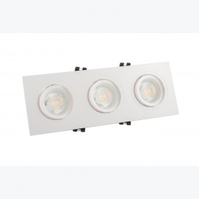 DK3023-WH Встраиваемый светильник, IP 20, 10 Вт, GU5.3, LED, белый, пластик в Тюмени - tumen.mebel24.online | фото 2