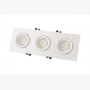 DK3023-WH Встраиваемый светильник, IP 20, 10 Вт, GU5.3, LED, белый, пластик в Тюмени - tumen.mebel24.online | фото 3