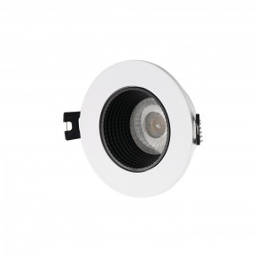 DK3061-WH+BK Встраиваемый светильник, IP 20, 10 Вт, GU5.3, LED, белый/черный, пластик в Тюмени - tumen.mebel24.online | фото 1