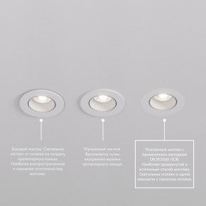 DK3061-WH Встраиваемый светильник, IP 20, 10 Вт, GU5.3, LED, белый/белый, пластик в Тюмени - tumen.mebel24.online | фото 3