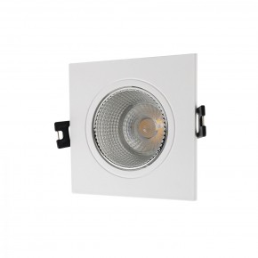 DK3071-WH+CH Встраиваемый светильник, IP 20, 10 Вт, GU5.3, LED, белый/хром, пластик в Тюмени - tumen.mebel24.online | фото