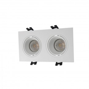 DK3072-WH Встраиваемый светильник, IP 20, 10 Вт, GU5.3, LED, белый/белый, пластик в Тюмени - tumen.mebel24.online | фото 1