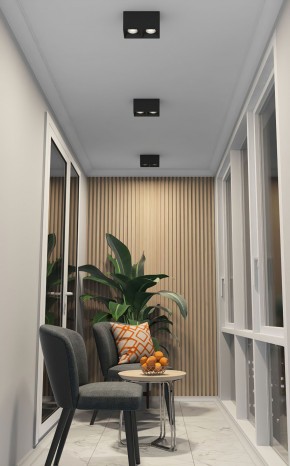 DK3085-BK+CH Светильник накладной IP 20, 10 Вт, GU5.3, LED, черный/хром, пластик в Тюмени - tumen.mebel24.online | фото 2