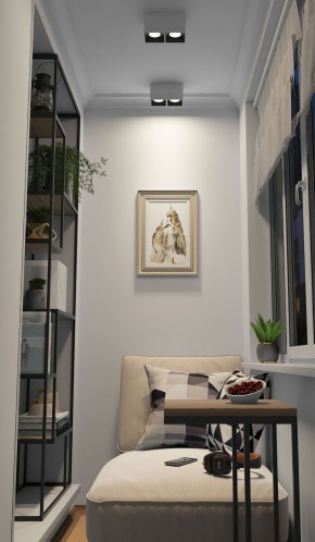 DK3085-WB+WH Светильник накладной IP 20, 10 Вт, GU5.3, LED, бело-черный/белый, пластик в Тюмени - tumen.mebel24.online | фото 2