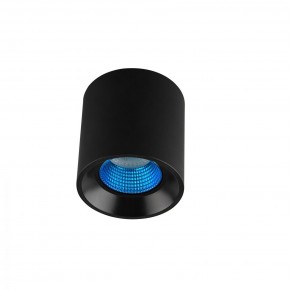DK3090-BK+CY Светильник накладной IP 20, 10 Вт, GU5.3, LED, черный/голубой, пластик в Тюмени - tumen.mebel24.online | фото