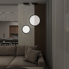 DK6604-BK Подвесной вертикальный светильник Veil со светодиодом H1500 d450 220V 36W 3000-6000K IP20 черный алюминий в Тюмени - tumen.mebel24.online | фото 8