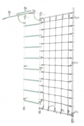 Дополнительная стойка к пристенному ДСК Pastel с сеткой для лазания, цв. белый в Тюмени - tumen.mebel24.online | фото