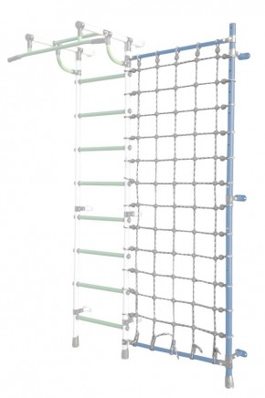Дополнительная стойка к пристенному ДСК Pastel с сеткой для лазания, цв. голубой в Тюмени - tumen.mebel24.online | фото 1