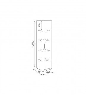 Дуглас (подростковая) М03 Пенал в Тюмени - tumen.mebel24.online | фото 2