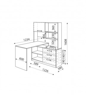 Дуглас (подростковая) М07 Стол угловой в Тюмени - tumen.mebel24.online | фото 2