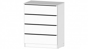 ЭЛЕГАНТ Комод 4 ящика (белый) в Тюмени - tumen.mebel24.online | фото