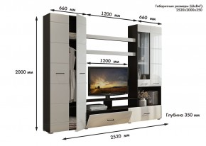 Гостиная Альфа МДФ (Венге/Белый глянец) в Тюмени - tumen.mebel24.online | фото 3