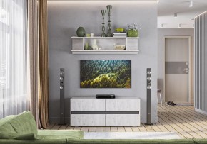 Гостиная Мрия (модульная) Бетон пайн светлый/Графит в Тюмени - tumen.mebel24.online | фото 11