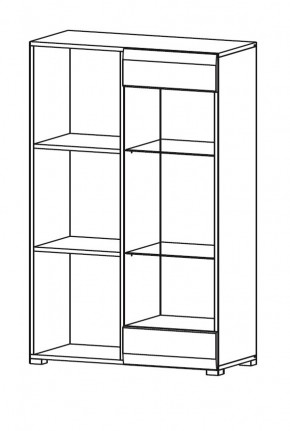 Гостиная НЕНСИ (модульная) Крафт золотой/Белый глянец в Тюмени - tumen.mebel24.online | фото 9