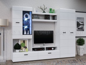 НЭНСИ NEW Гостиная Вариант №4 МДФ (Белый глянец/Белый) в Тюмени - tumen.mebel24.online | фото