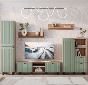 Гостиная Олива (Дуб каньон/MF12 Эвкалипт софт) в Тюмени - tumen.mebel24.online | фото
