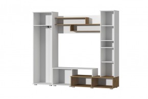 Гостиная Юна (Белый текстурный/Дуб крафт золотой) в Тюмени - tumen.mebel24.online | фото 2
