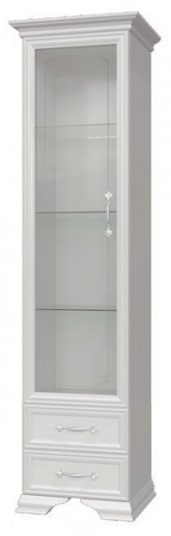 ГРАЦИЯ Шкаф с витриной 1дв. 1стек. полки ЛДСП в Тюмени - tumen.mebel24.online | фото