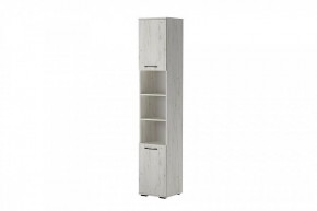 ИТАЛИЯ П-400 Пенал 2дв. (дуб крафт белый) в Тюмени - tumen.mebel24.online | фото 2