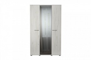 ИТАЛИЯ ШК-1300 Шкаф 3дв с зеркалом (дуб крафт белый) в Тюмени - tumen.mebel24.online | фото 1