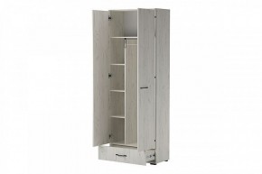 ИТАЛИЯ ШК1Я-800 Шкаф 2дв, 1ящ (дуб крафт белый) в Тюмени - tumen.mebel24.online | фото 2