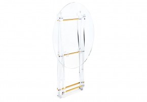 Журнальный стол складной Spirit 40x45 clear / gold в Тюмени - tumen.mebel24.online | фото