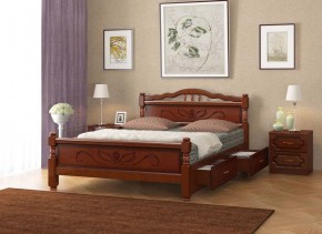 КАРИНА-5 Кровать из массива 1600 с 2-мя ящиками в Тюмени - tumen.mebel24.online | фото 3