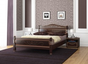 КАРИНА-5 Кровать из массива 900 (Темный орех) в Тюмени - tumen.mebel24.online | фото