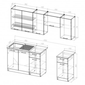 КИРА Кухонный гарнитур Компакт (2200 мм) в Тюмени - tumen.mebel24.online | фото 2