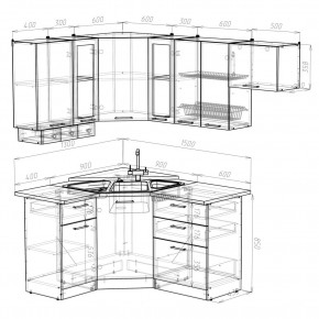 КИРА Кухонный гарнитур Литл ( 1300*2000 мм ) в Тюмени - tumen.mebel24.online | фото 2