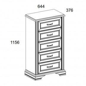 Комод 5S, MONAKO, цвет Сосна винтаж/дуб анкона в Тюмени - tumen.mebel24.online | фото 2