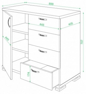 Комод Домино ТБ-4МН в Тюмени - tumen.mebel24.online | фото 2