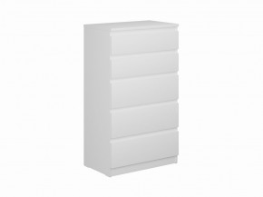 Комод КАСТОР с пятью ящиками, цвет белый в Тюмени - tumen.mebel24.online | фото