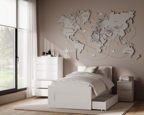 Комод КАСТОР с пятью ящиками, цвет белый в Тюмени - tumen.mebel24.online | фото 3