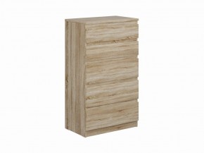 Комод КАСТОР с пятью ящиками, цвет Дуб Сонома в Тюмени - tumen.mebel24.online | фото