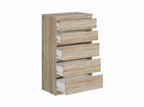 Комод КАСТОР с пятью ящиками, цвет Дуб Сонома в Тюмени - tumen.mebel24.online | фото 2