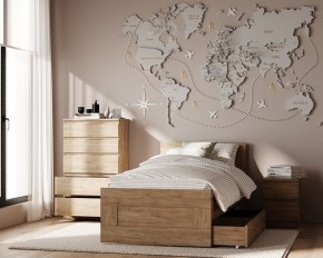 Комод КАСТОР с пятью ящиками, цвет Дуб Сонома в Тюмени - tumen.mebel24.online | фото 3