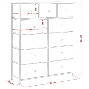 Комод Leset Линкс 11 ящиков (МДФ) в Тюмени - tumen.mebel24.online | фото 12