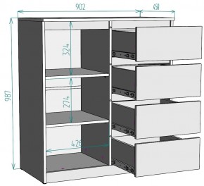 Комод Мальта K115 в Тюмени - tumen.mebel24.online | фото 2