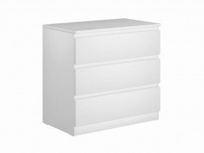 Комод МАЛЬТА с тремя выдвижными ящиками, цвет белый в Тюмени - tumen.mebel24.online | фото