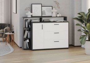 Комод с дверкой и тремя ящиками (графит/белый) в Тюмени - tumen.mebel24.online | фото 3