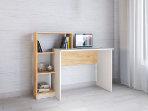 Компьютерный стол Квартет-2 Дуб крафт золотой/Белый в Тюмени - tumen.mebel24.online | фото