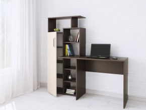Компьютерный Стол Квартет-7 Дуб молочный/Венге в Тюмени - tumen.mebel24.online | фото
