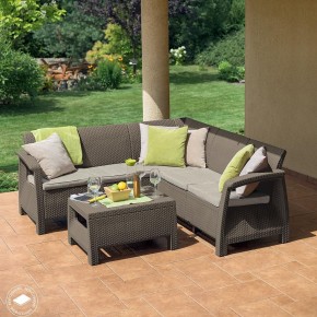 Комплект мебели угловой Корфу Релакс Сет (CORFU II RELAX SET) коричневый в Тюмени - tumen.mebel24.online | фото 4