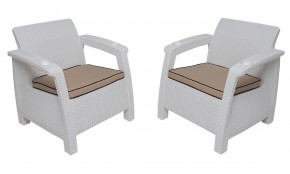 Комплект на балкон Yalta Balcony Set (Ялта) белый в Тюмени - tumen.mebel24.online | фото 4