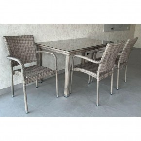 Комплект плетеной мебели T256C/Y376C-W85 Latte (4+1) + подушки на стульях в Тюмени - tumen.mebel24.online | фото 2
