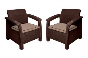 Комплект уличной мебели Yalta Premium Terrace Triple Set (Ялта) шоколадный (+подушки под спину) в Тюмени - tumen.mebel24.online | фото 6